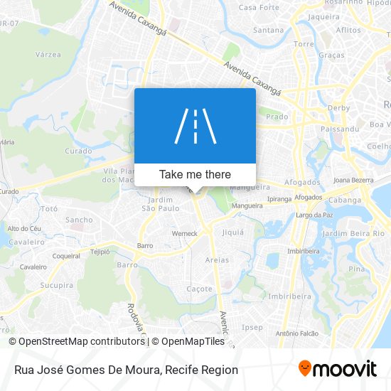Mapa Rua José Gomes De Moura