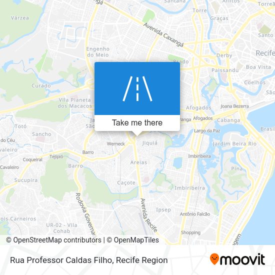 Rua Professor Caldas Filho map