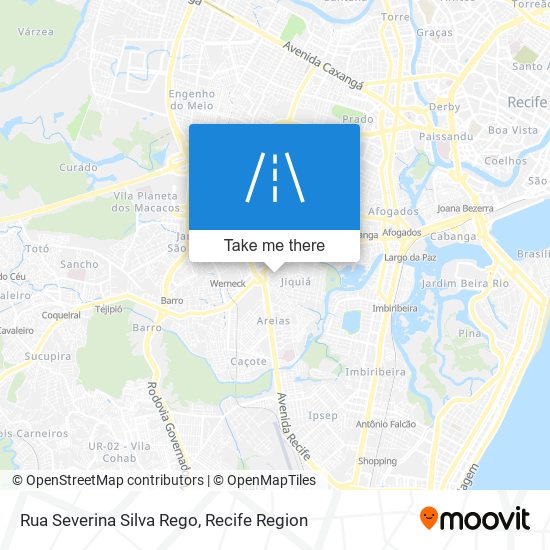 Mapa Rua Severina Silva Rego