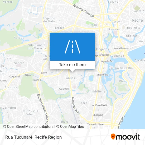 Rua Tucunaré map