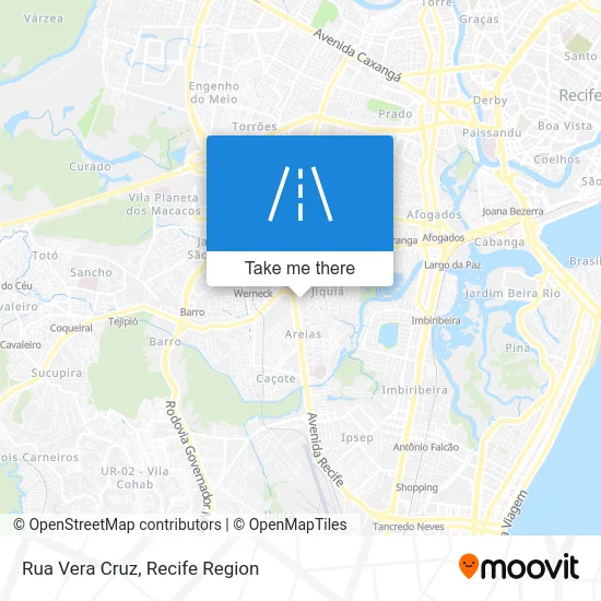 Rua Vera Cruz map