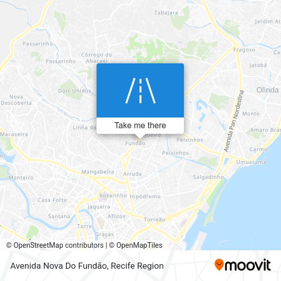 Avenida Nova Do Fundão map