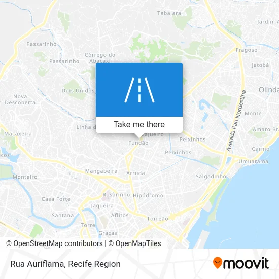 Rua Auriflama map