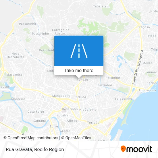 Rua Gravatá map