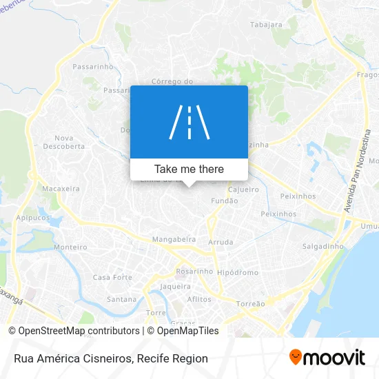 Rua América Cisneiros map