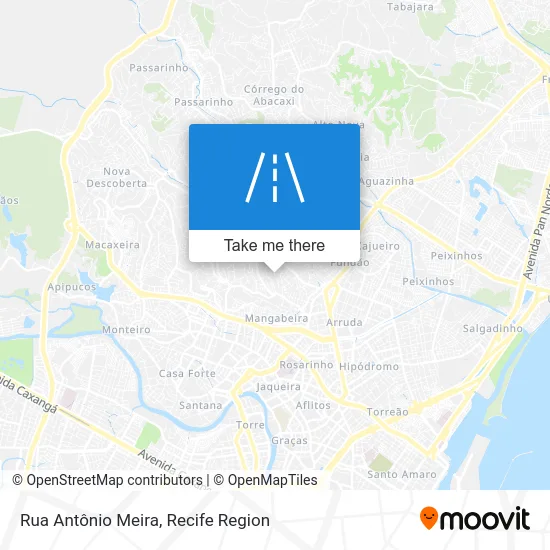 Rua Antônio Meira map