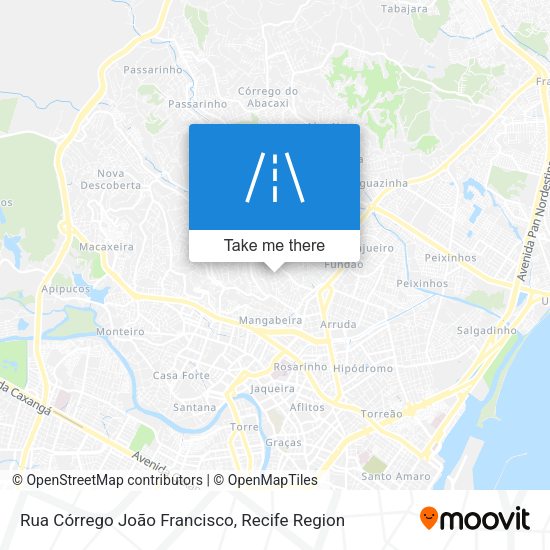 Rua Córrego João Francisco map