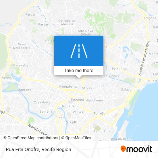 Rua Frei Onofre map