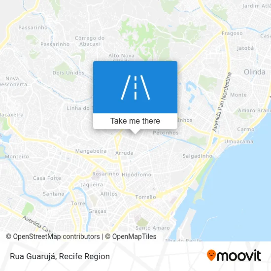 Rua Guarujá map