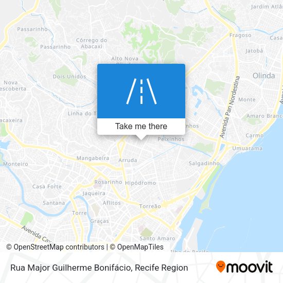 Rua Major Guilherme Bonifácio map