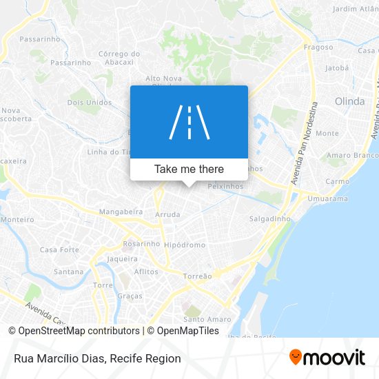 Rua Marcílio Dias map
