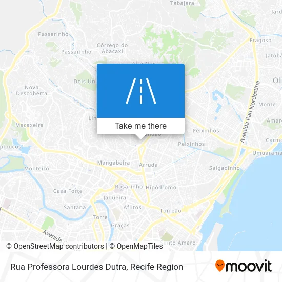 Rua Professora Lourdes Dutra map