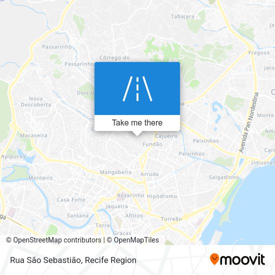 Rua São Sebastião map