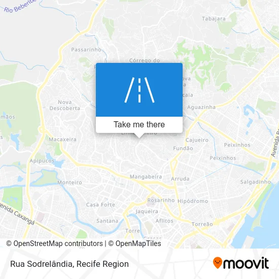Rua Sodrelândia map