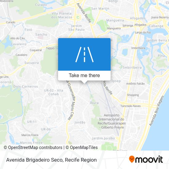 Avenida Brigadeiro Seco map