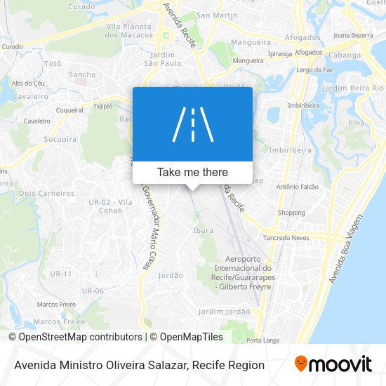 Avenida Ministro Oliveira Salazar map