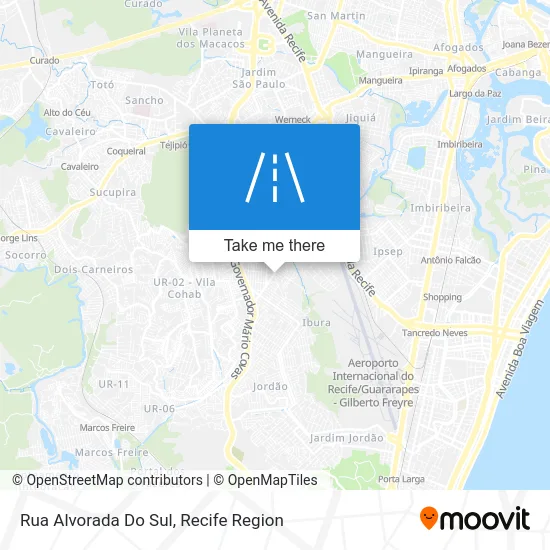 Rua Alvorada Do Sul map