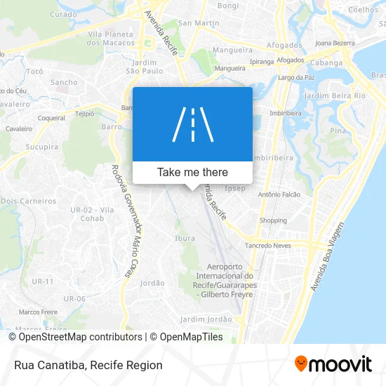 Rua Canatiba map