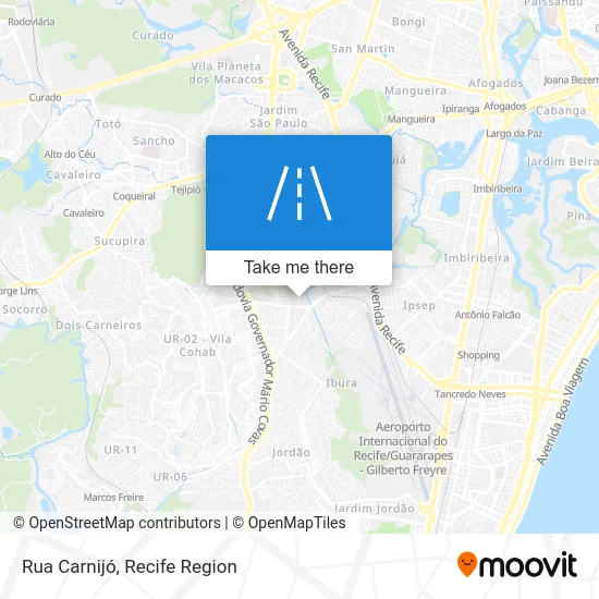 Rua Carnijó map