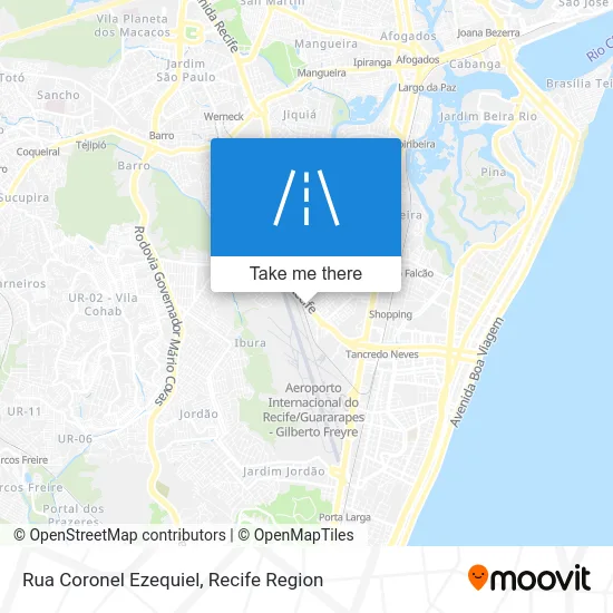 Rua Coronel Ezequiel map