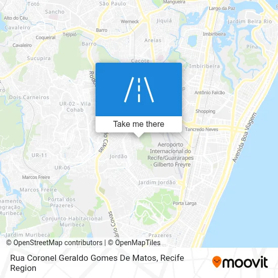 Rua Coronel Geraldo Gomes De Matos map