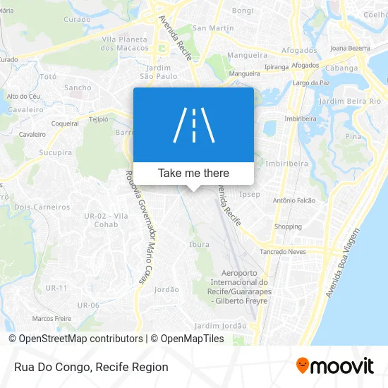 Rua Do Congo map