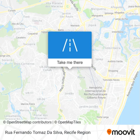 Rua Fernando Tomaz Da Silva map