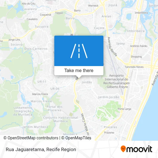 Rua Jaguaretama map
