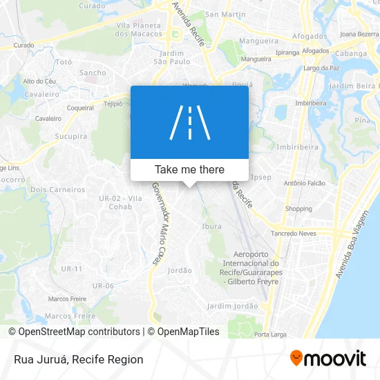 Rua Juruá map