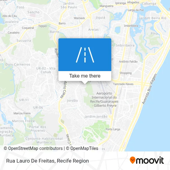 Rua Lauro De Freitas map