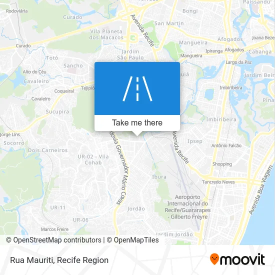 Rua Mauriti map