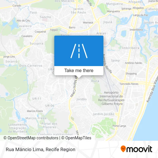 Rua Mâncio Lima map