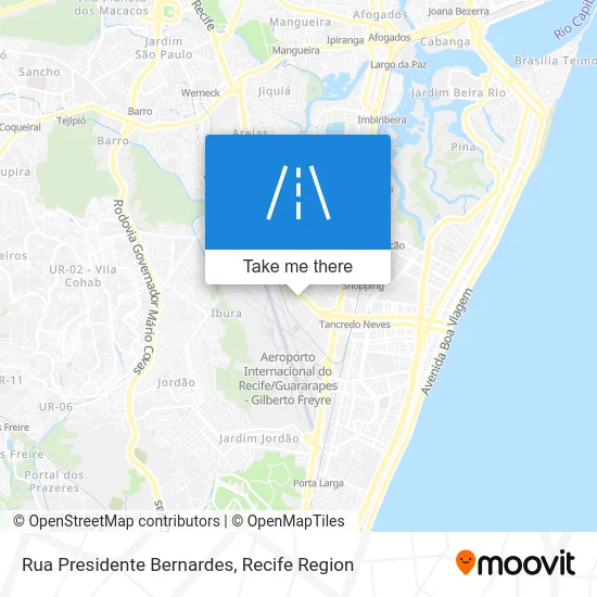 Rua Presidente Bernardes map