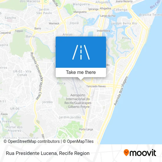 Rua Presidente Lucena map