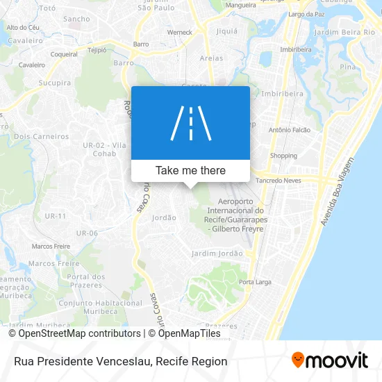 Rua Presidente Venceslau map
