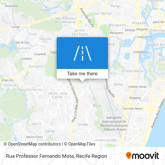 Rua Professor Fernando Mota map
