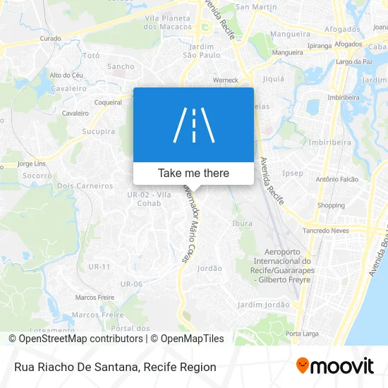 Rua Riacho De Santana map