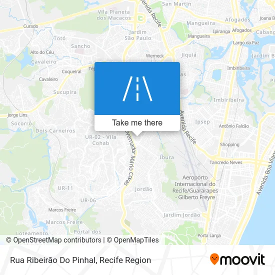 Rua Ribeirão Do Pinhal map