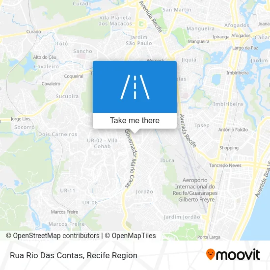 Rua Rio Das Contas map