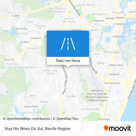 Rua Rio Novo Do Sul map