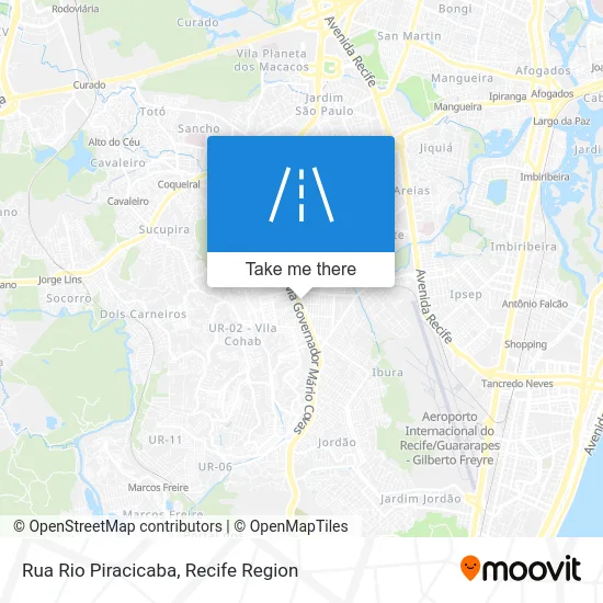 Rua Rio Piracicaba map