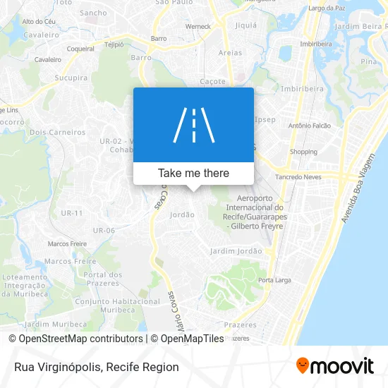 Rua Virginópolis map