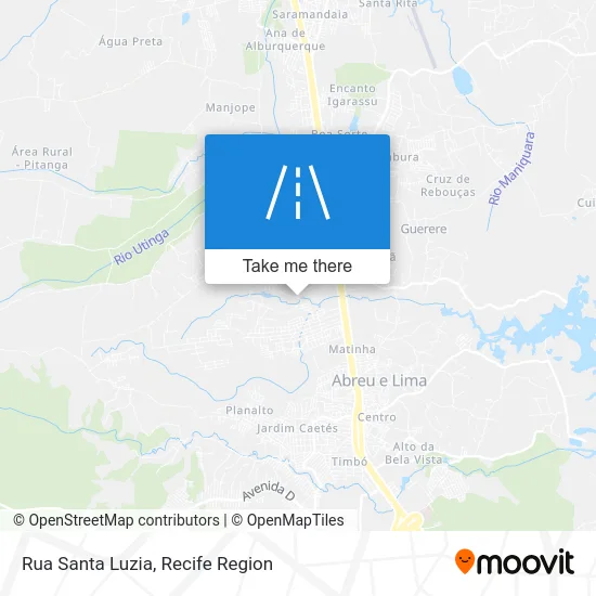 Rua Santa Luzia map