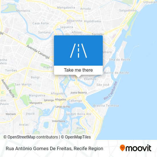 Rua Antônio Gomes De Freitas map