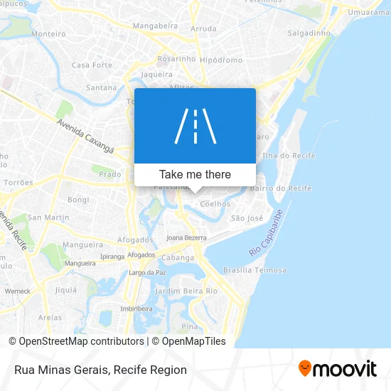 Rua Minas Gerais map