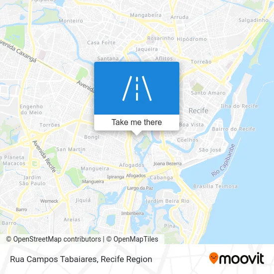 Rua Campos Tabaiares map