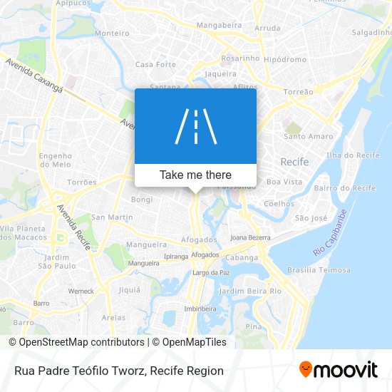 Rua Padre Teófilo Tworz map