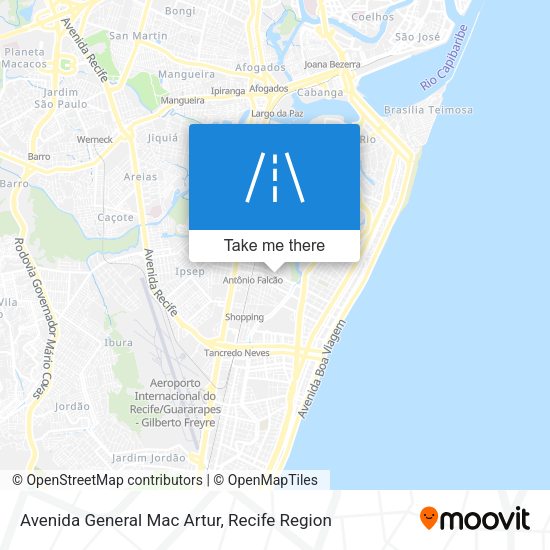 Avenida General Mac Artur map