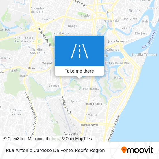 Rua Antônio Cardoso Da Fonte map