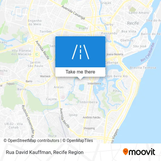 Rua David Kauffman map